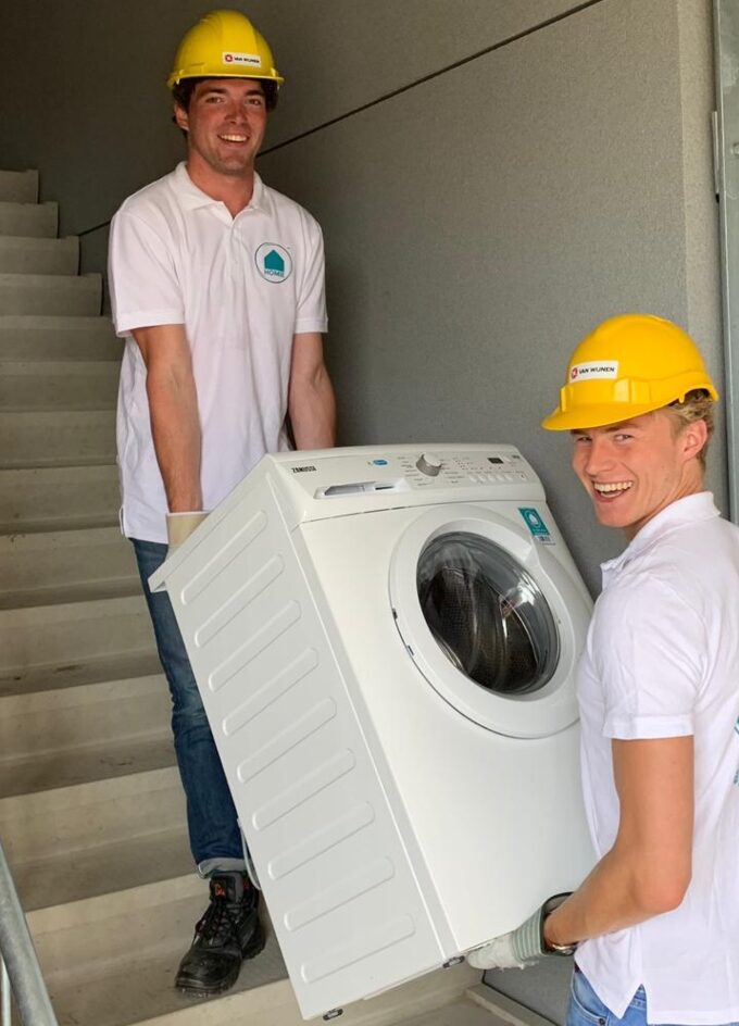 wasmachine verhuizen