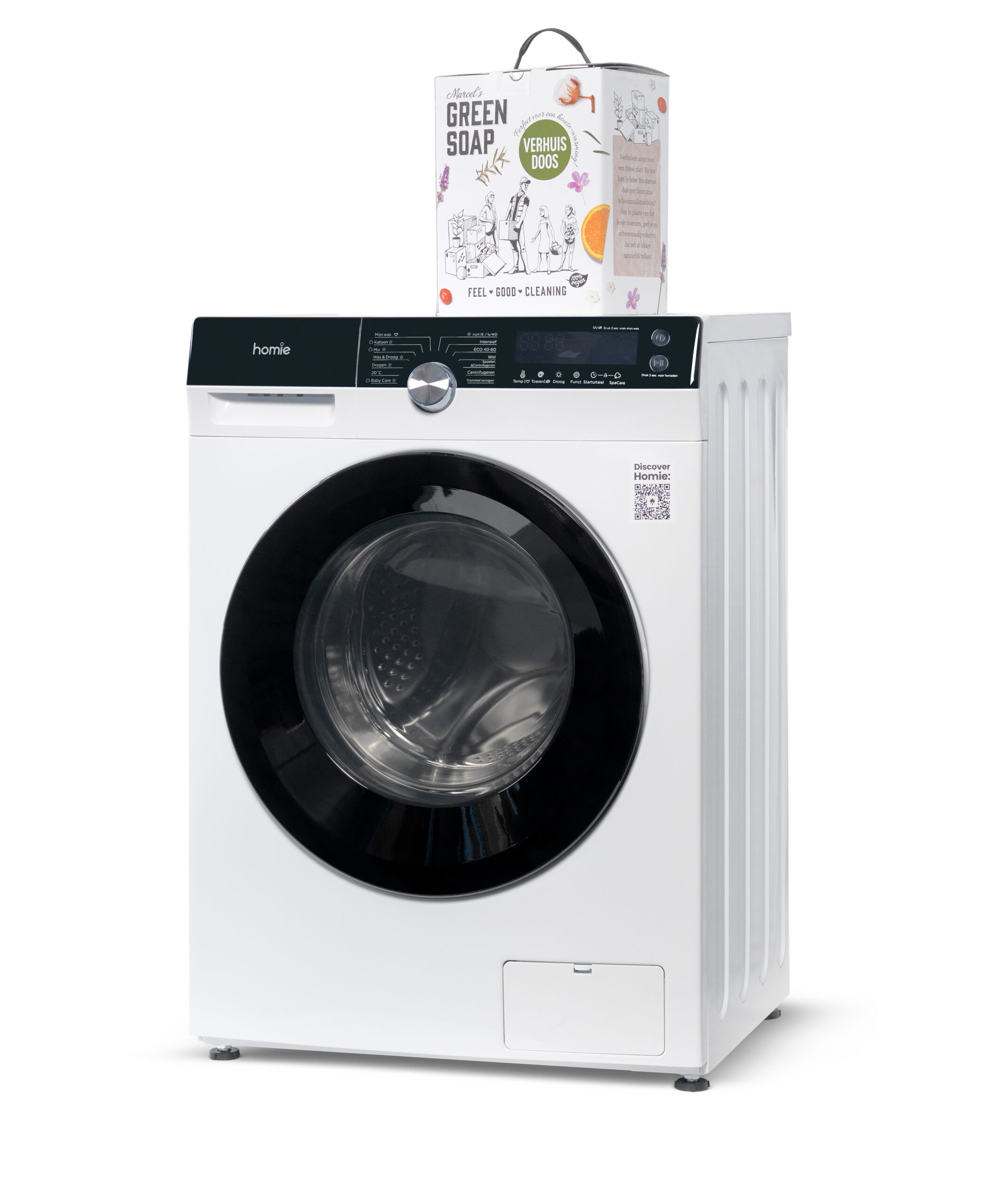 Homie wasmachine met Marcel's Green Soap